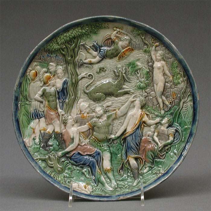 Lead-glazed earthenware, by Bernard Palissy, 15101590