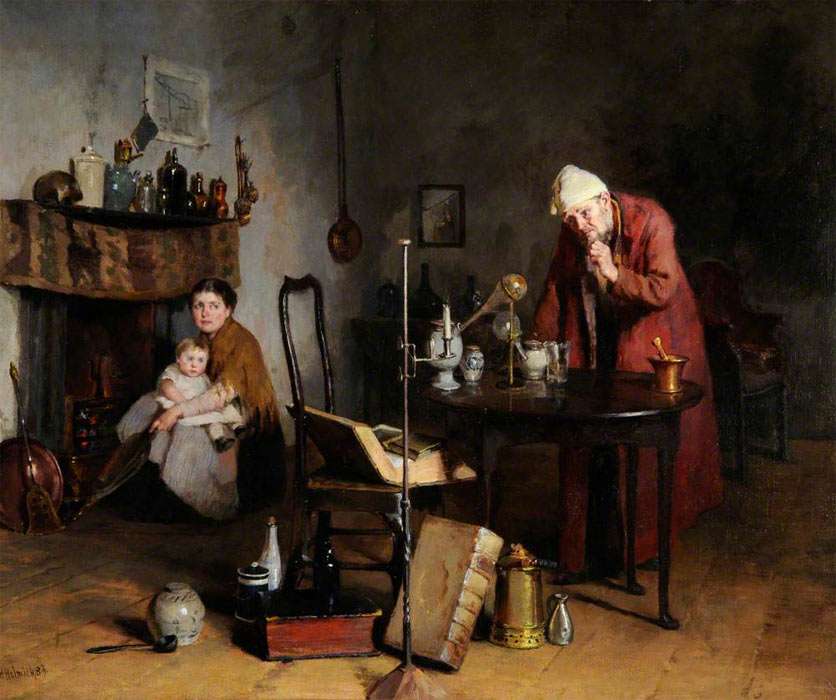 The Alchemist, by Howard Helmick (18451907)