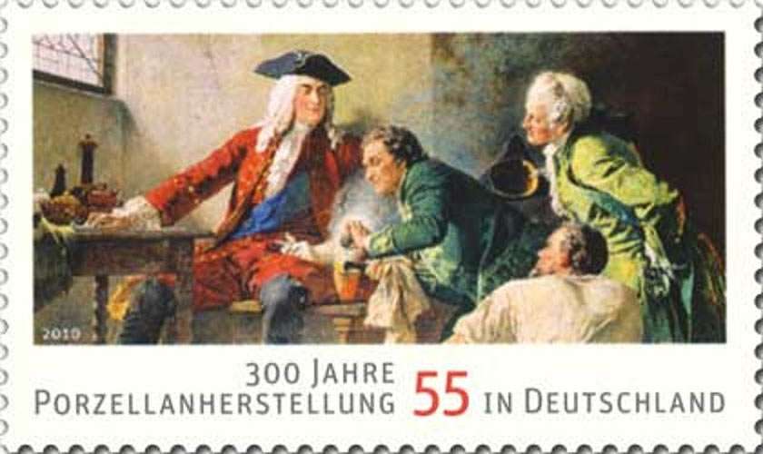Deutsche Post AG from 2010, 300th anniversary of porcelain manufacture in Germany
