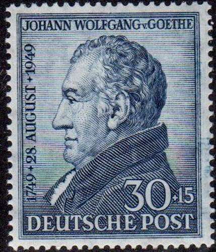 Goethe, Deutsche Post 1949