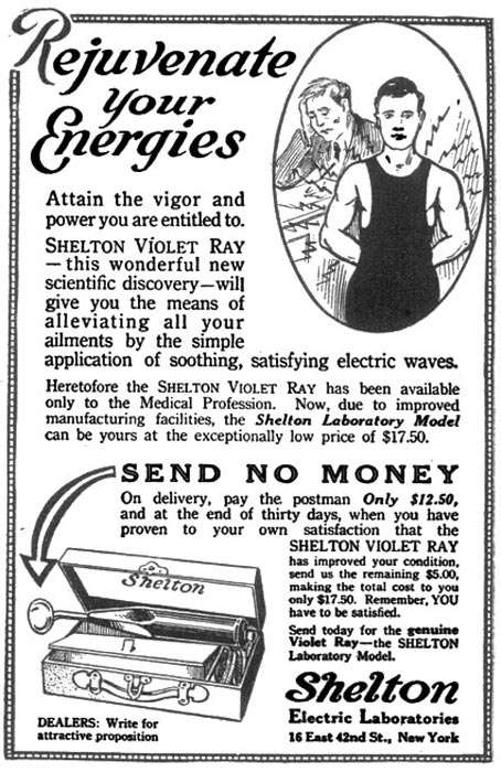 Advertisement for Violet Ray