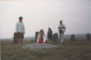The Hurlers at Bodmin Moore, South England