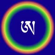 Tibetan letter "A", the symbol of body of light in Dzogchen