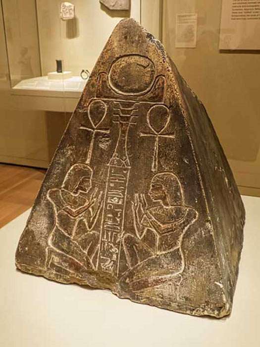 Pyramidion of Hori, 1350 B.C., from Abu Tig, Egypt