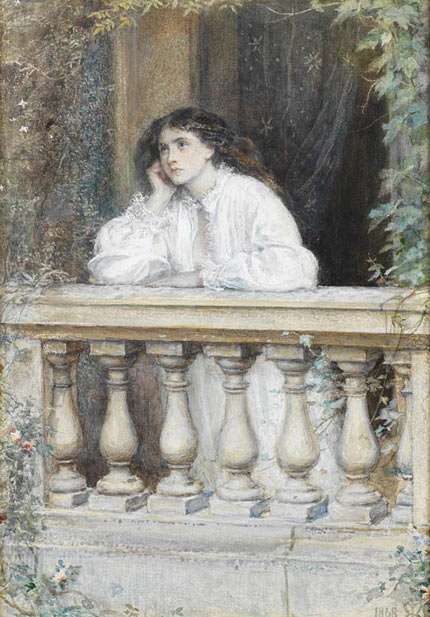 A Somnambulist, by John Everett Millais (1829-1896) 